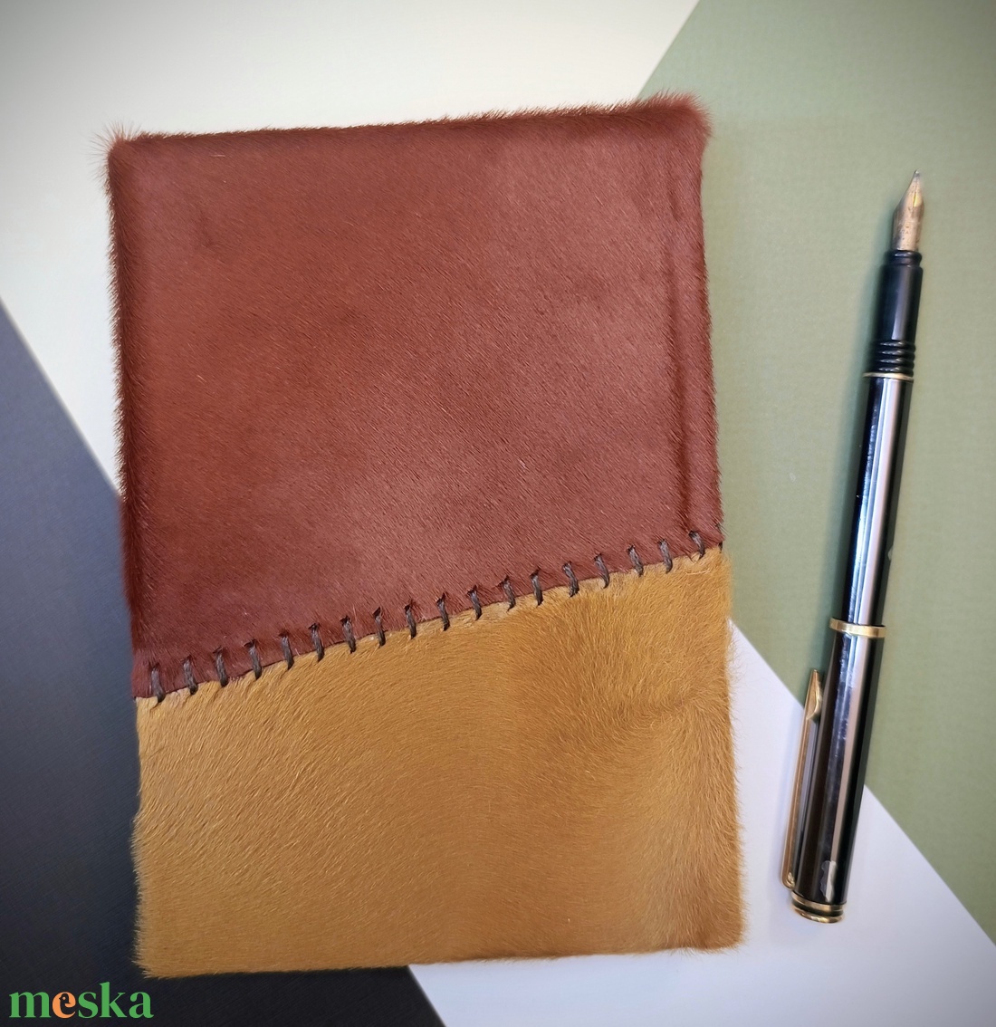 Szemes szőr-bőrkötésű napló A6 - otthon & életmód - papír, írószer - jegyzetfüzet & napló - Meska.hu Szemes szőr-bőrkötésű napló A6 - otthon & életmód - papír, írószer - jegyzetfüzet & napló - Meska.hu