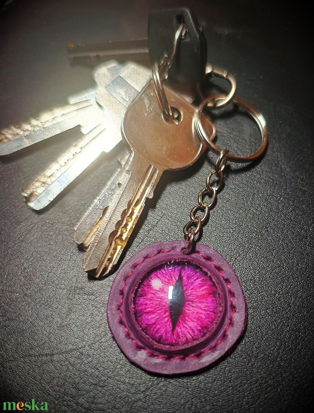 Szemes kulcstartó - táska & tok - kulcstartó & táskadísz - kulcstartó - Meska.hu