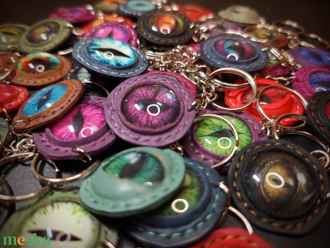 Szemes kulcstartó - táska & tok - kulcstartó & táskadísz - kulcstartó - Meska.hu