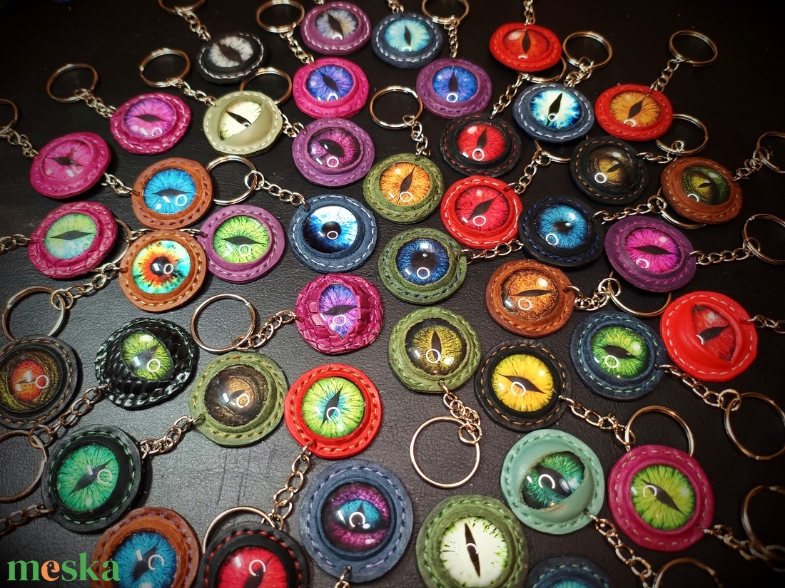 Szemes kulcstartó - táska & tok - kulcstartó & táskadísz - kulcstartó - Meska.hu