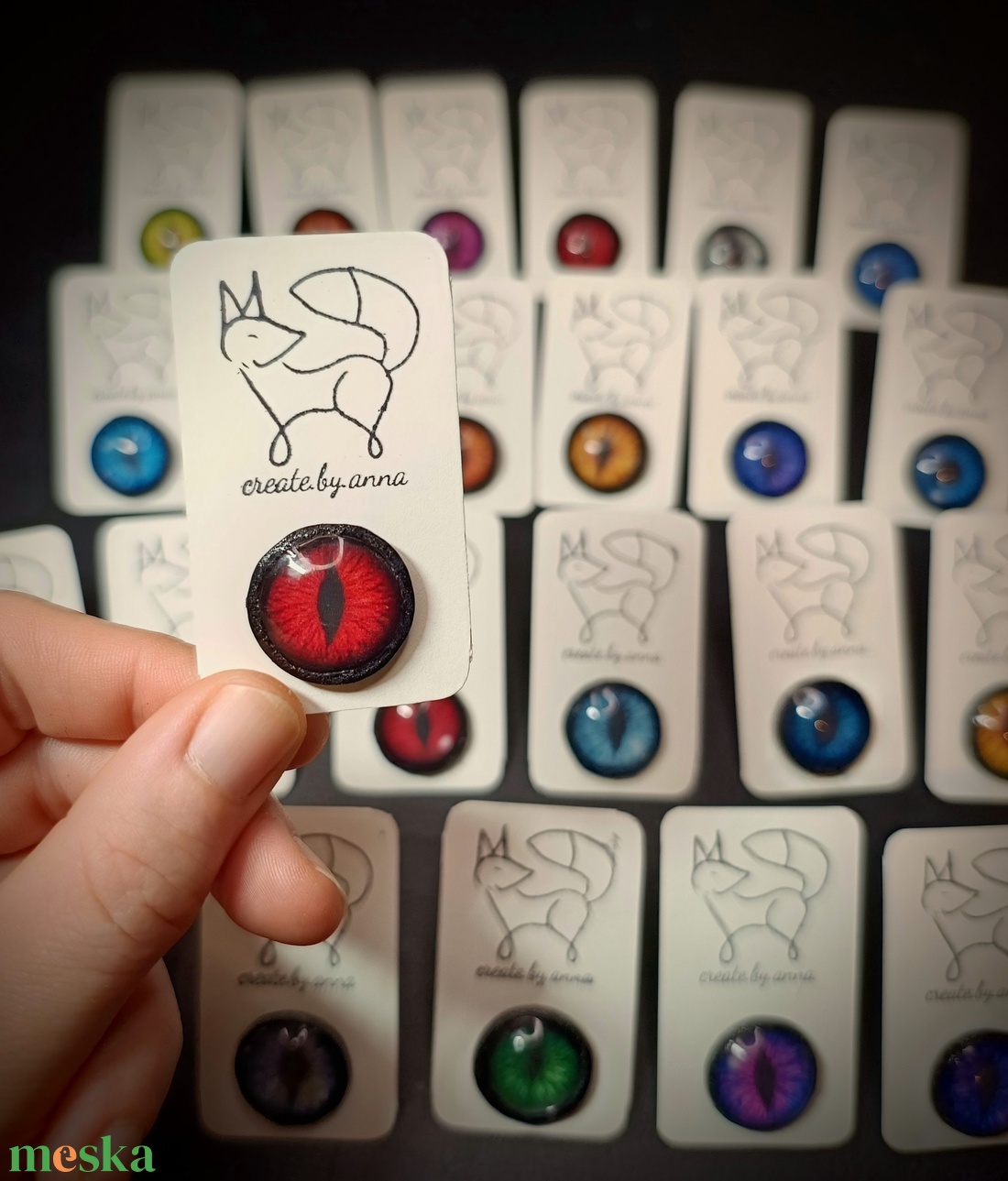 Szemes kitűző - ékszer - kitűző és bross - Meska.hu