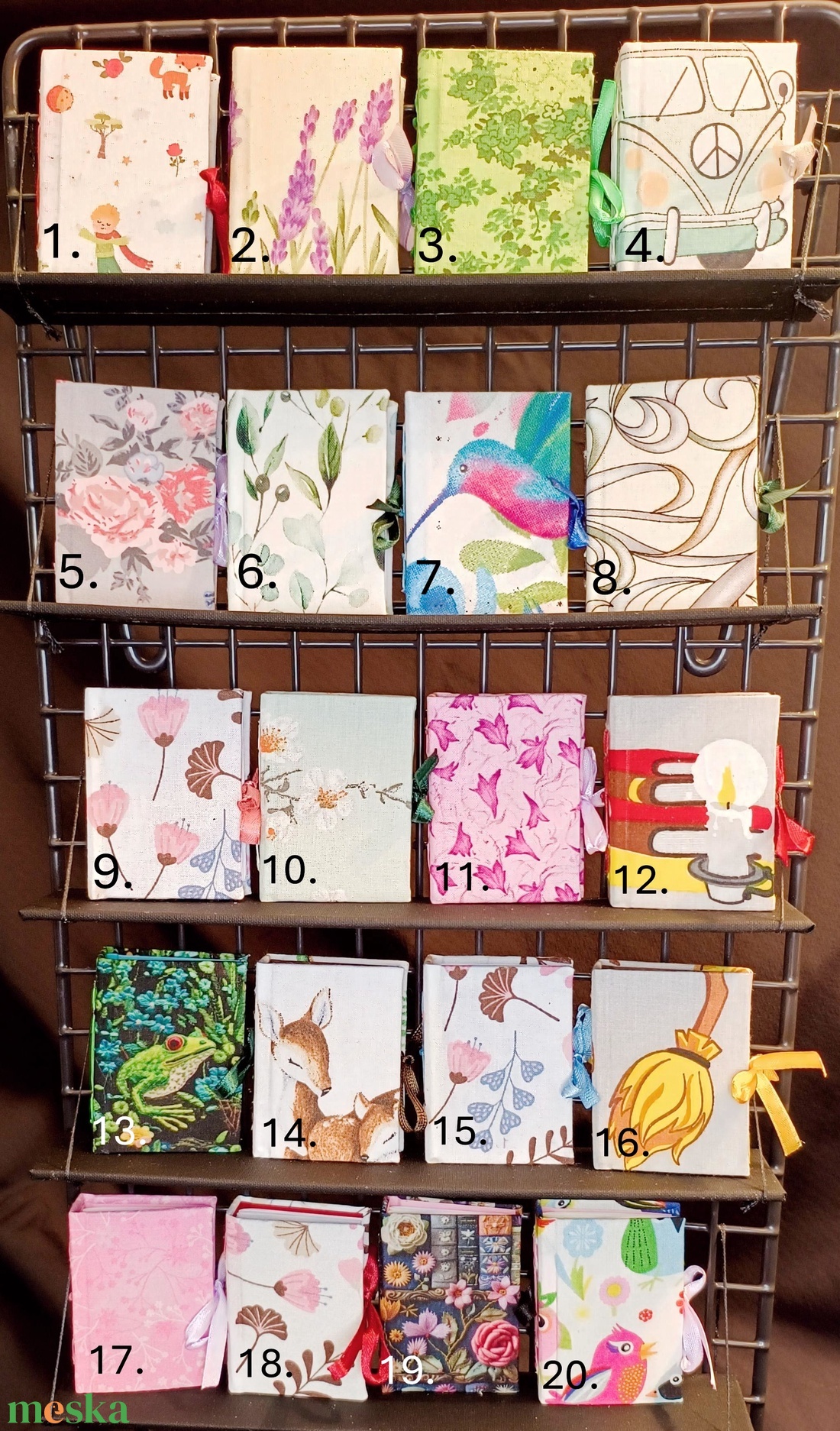 Notesz dekoratív gerincfűzéssel, megkötővel - otthon & életmód - papír, írószer - jegyzetfüzet & napló - Meska.hu