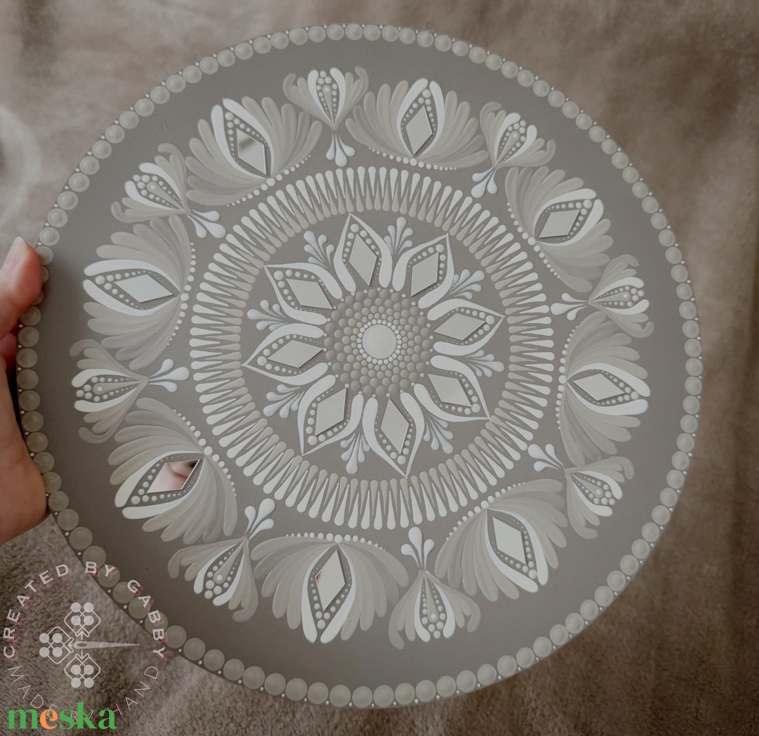 Mandala natúr színben  - otthon & életmód - dekoráció - spiritualitás - mandala - Meska.hu