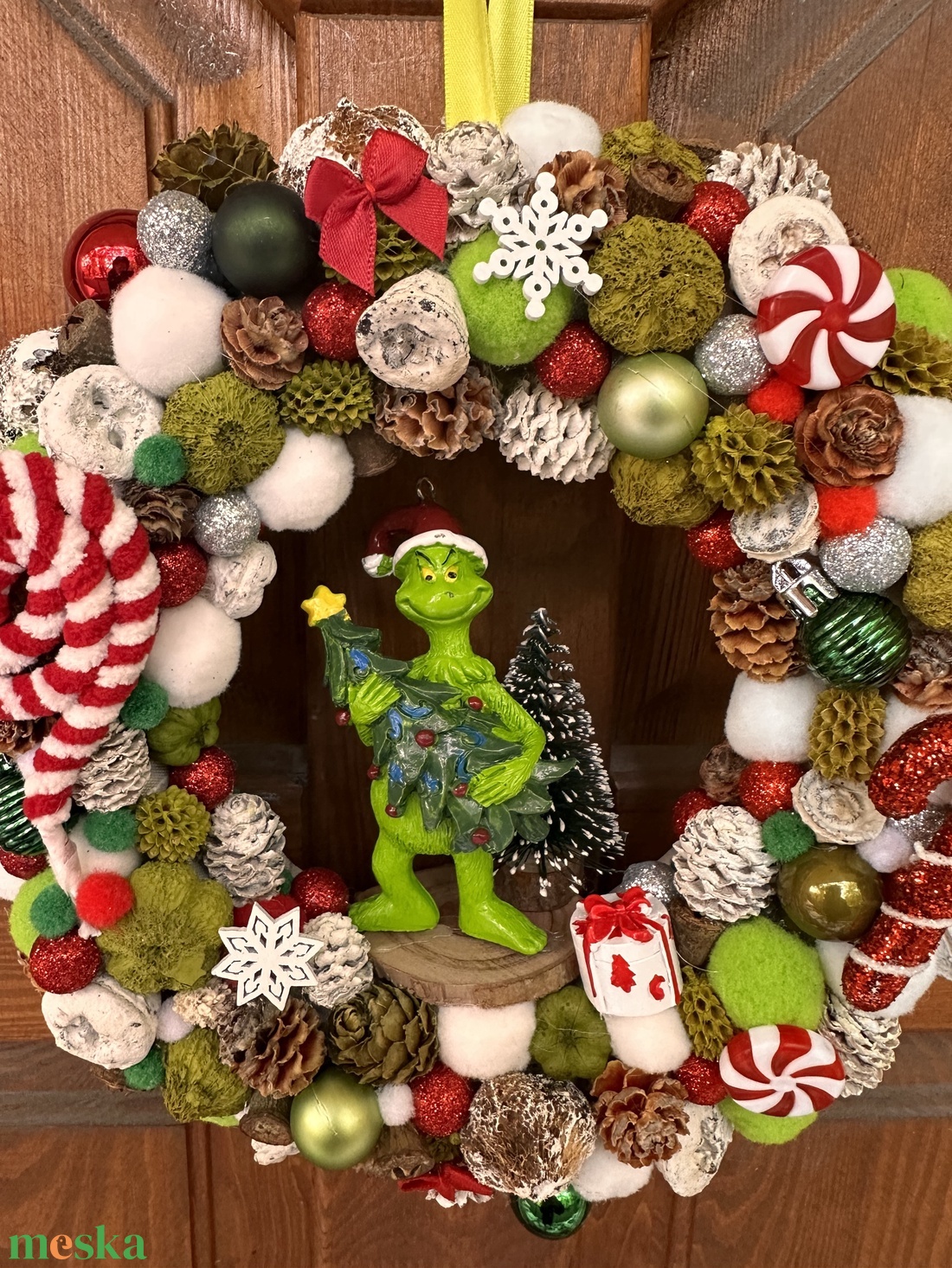 Grincs karácsonya - karácsony - karácsonyi lakásdekoráció - karácsonyi ajtódíszek - Meska.hu