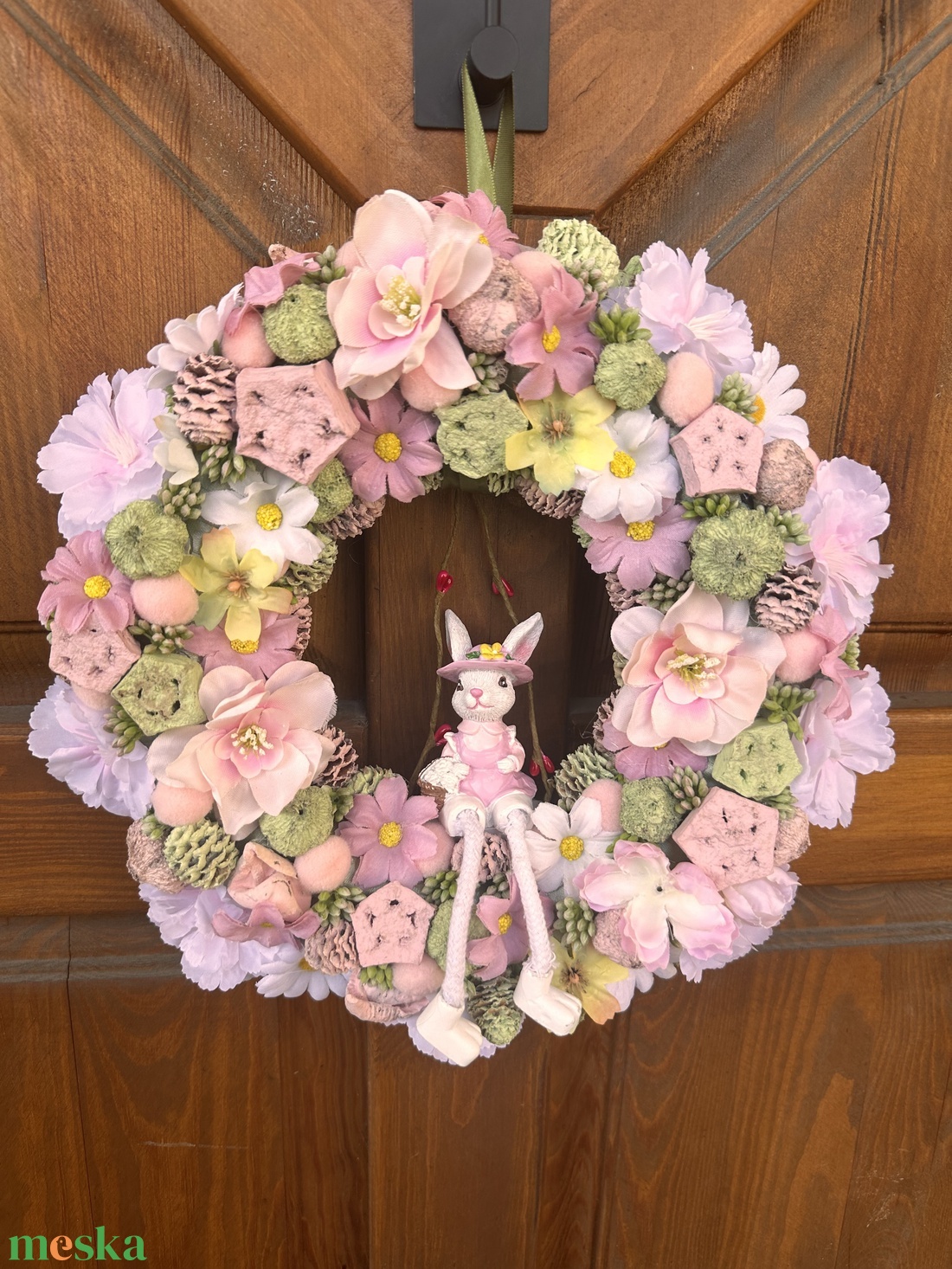 Húsvéti kopogtató - ünnepi díszek, dekorációk - húsvéti díszek és dekorációk - húsvéti ajtódísz, kopogtató - Meska.hu