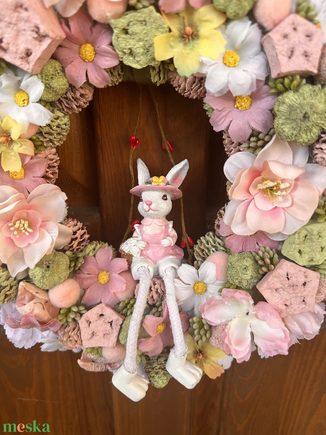 Húsvéti kopogtató - ünnepi díszek, dekorációk - húsvéti díszek és dekorációk - húsvéti ajtódísz, kopogtató - Meska.hu