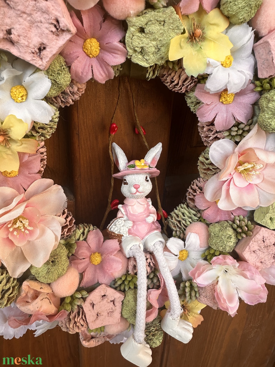 Húsvéti kopogtató - ünnepi díszek, dekorációk - húsvéti díszek és dekorációk - húsvéti ajtódísz, kopogtató - Meska.hu