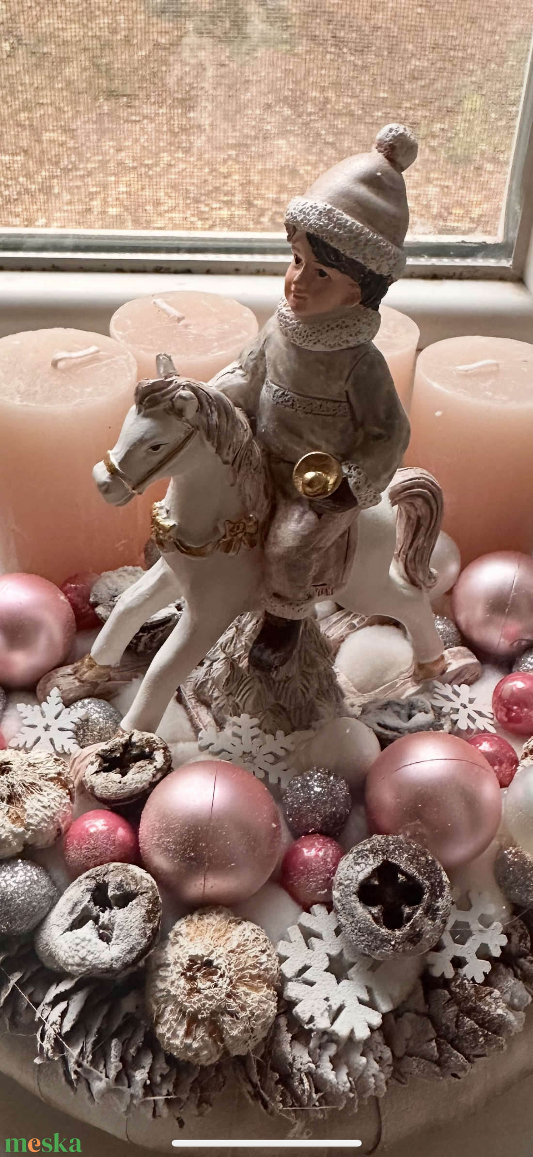 Hintalovas karácsony - karácsony - adventi díszek - adventi gyertyadíszek és koszorúdíszek - Meska.hu