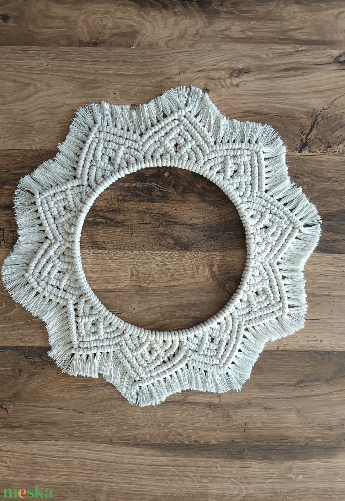 Makramé mandala - otthon & életmód - dekoráció - fali és függő dekoráció - falra akasztható dekor - Meska.hu Makramé mandala - otthon & életmód - dekoráció - fali és függő dekoráció - falra akasztható dekor - Meska.hu