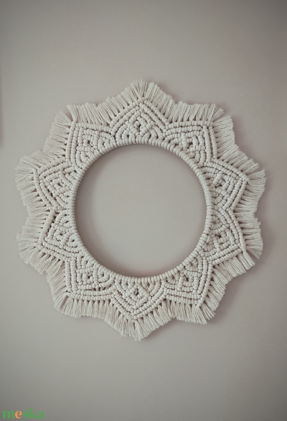 Makramé mandala - otthon & életmód - dekoráció - fali és függő dekoráció - falra akasztható dekor - Meska.hu Makramé mandala - otthon & életmód - dekoráció - fali és függő dekoráció - falra akasztható dekor - Meska.hu