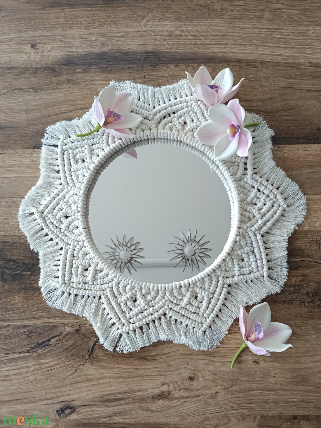 Makramé mandala - otthon & életmód - dekoráció - fali és függő dekoráció - falra akasztható dekor - Meska.hu Makramé mandala - otthon & életmód - dekoráció - fali és függő dekoráció - falra akasztható dekor - Meska.hu