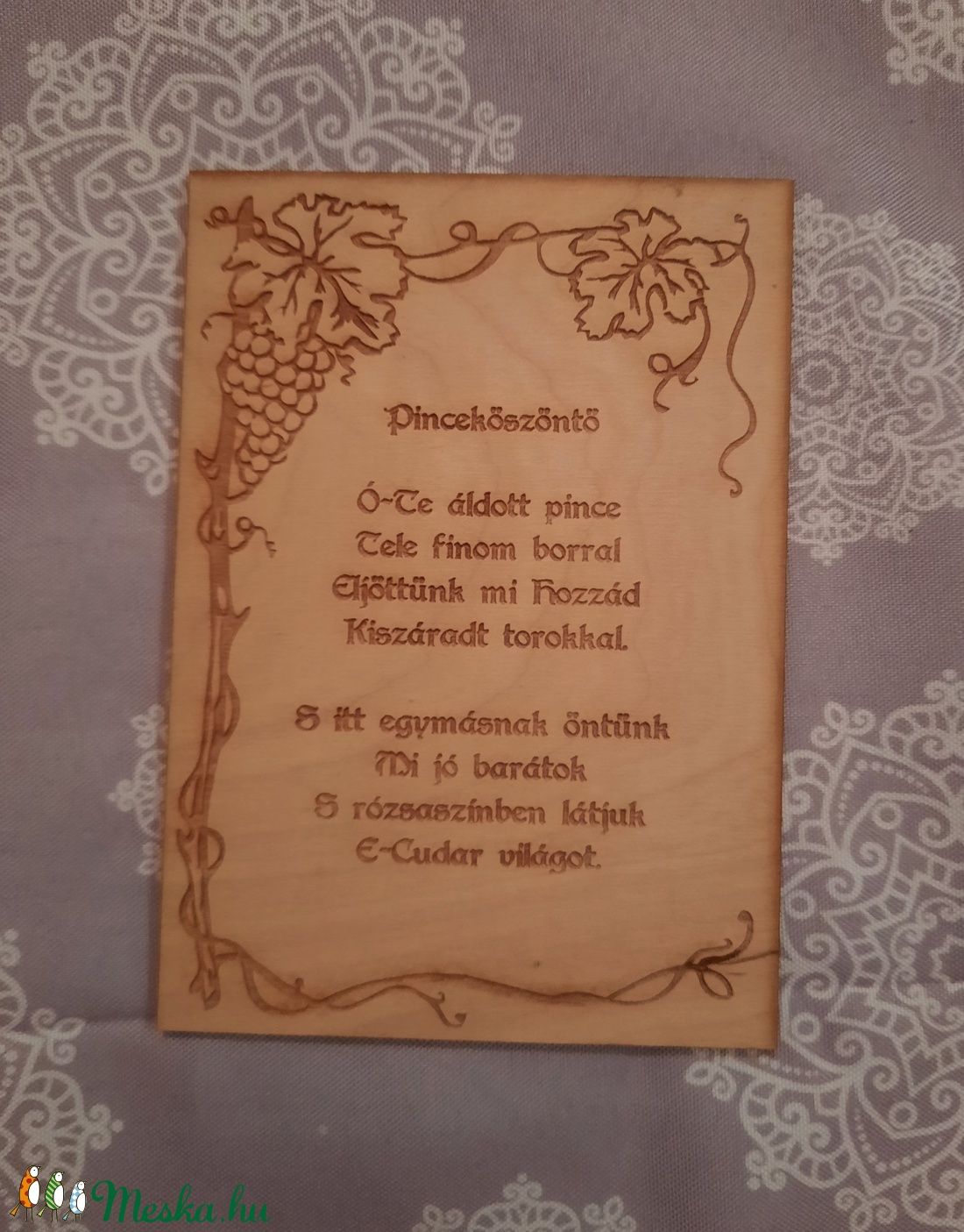 Fatáblácska, Pinceköszöntő - otthon & életmód - dekoráció - Meska.hu Fatáblácska, Pinceköszöntő - otthon & életmód - dekoráció - Meska.hu