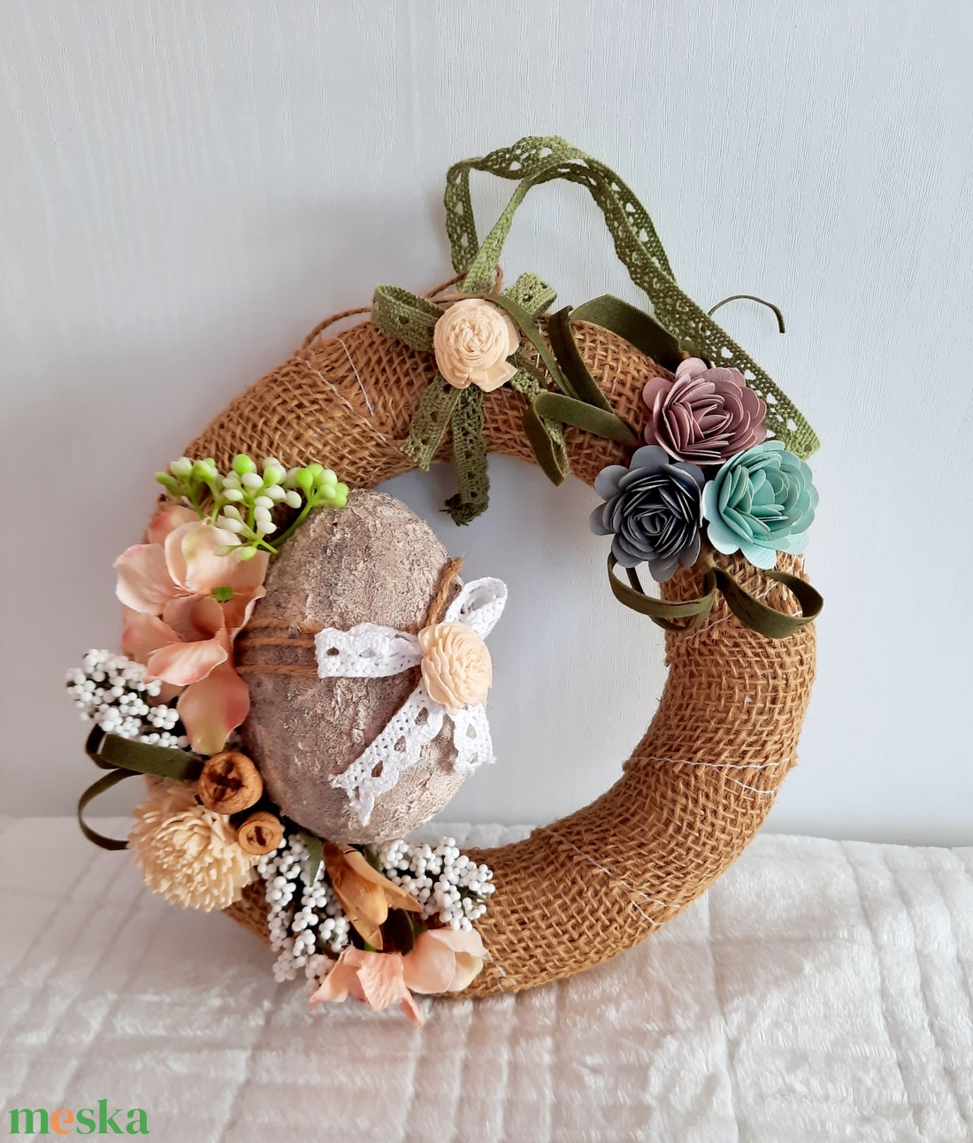 Húsvéti szett kőtojásokkal - otthon & életmód - dekoráció - asztal és polc dekoráció - asztaldísz - Meska.hu