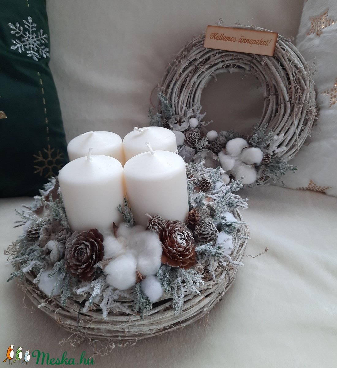 Jeges ébredés adventi szett - karácsony - adventi díszek - adventi asztaldísz - Meska.hu Jeges ébredés adventi szett - karácsony - adventi díszek - adventi asztaldísz - Meska.hu