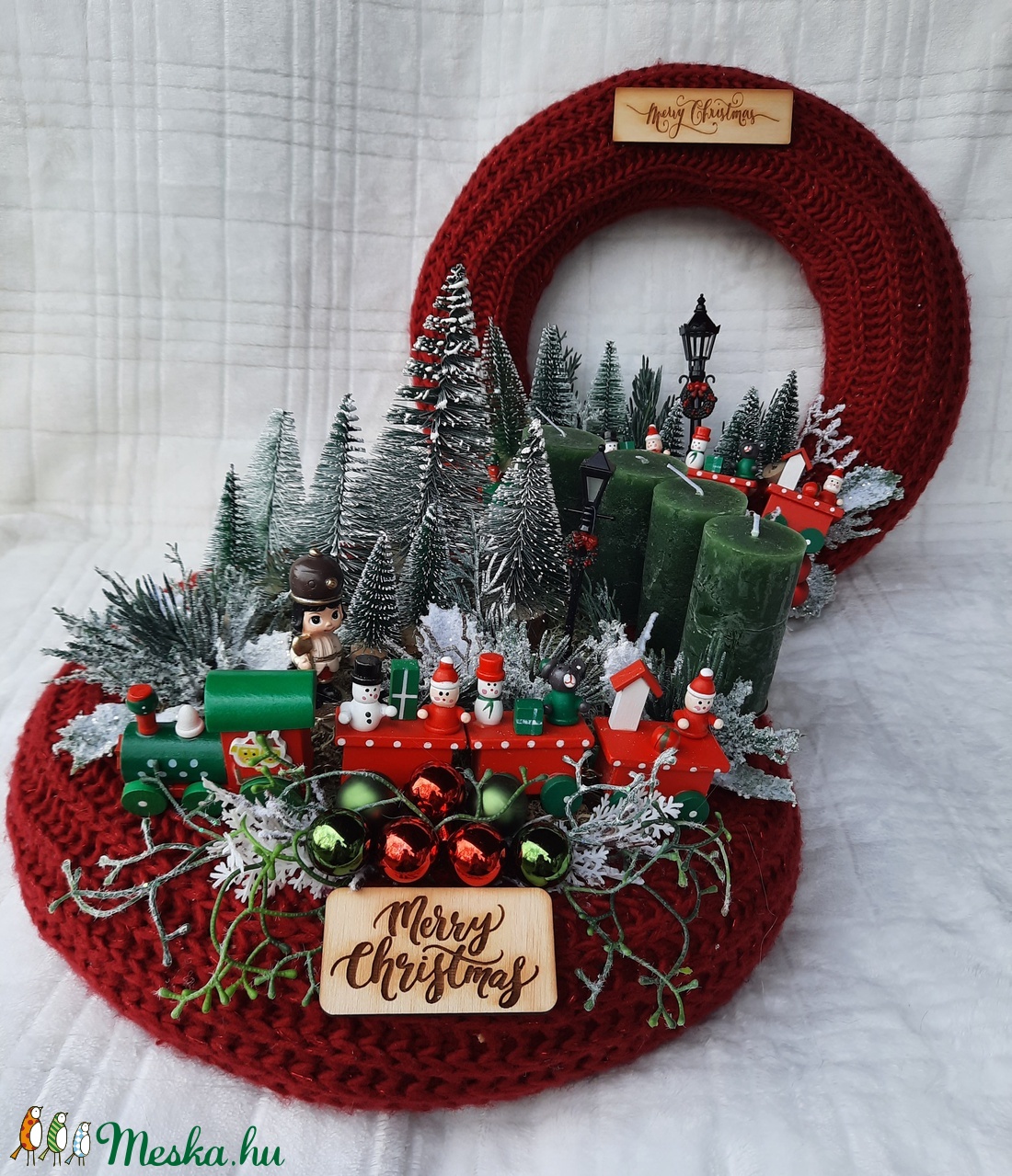 Adventi szett vonattal - karácsony - adventi díszek - adventi asztaldísz - Meska.hu Adventi szett vonattal - karácsony - adventi díszek - adventi asztaldísz - Meska.hu