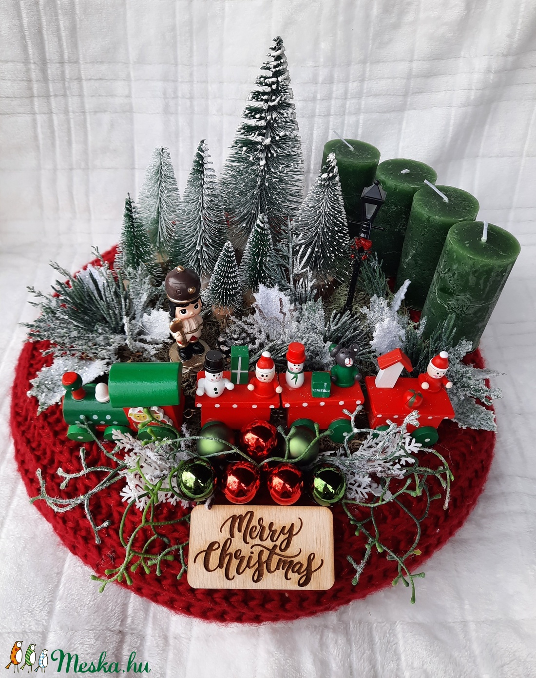 Adventi szett vonattal - karácsony - adventi díszek - adventi asztaldísz - Meska.hu Adventi szett vonattal - karácsony - adventi díszek - adventi asztaldísz - Meska.hu
