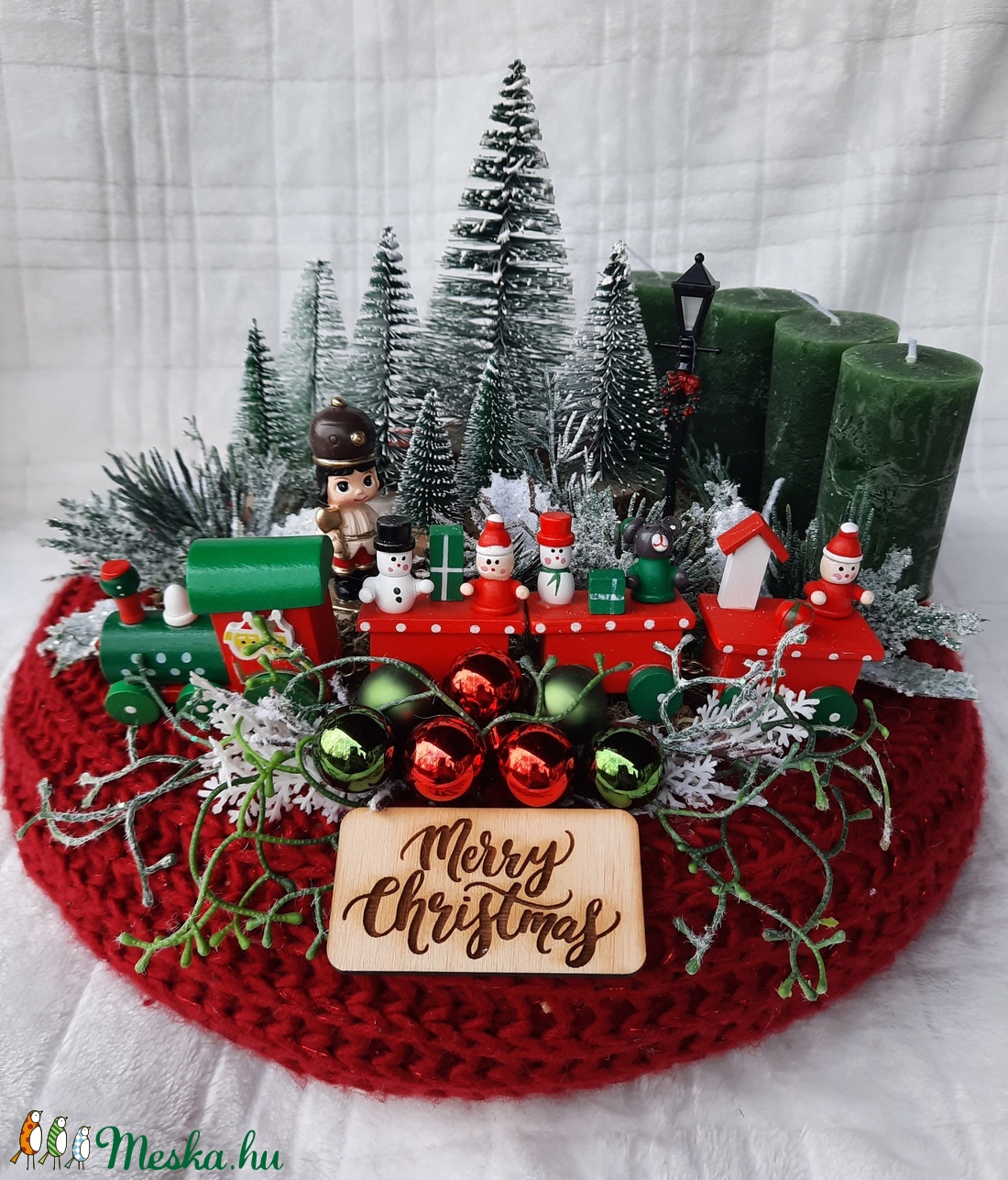 Adventi szett vonattal - karácsony - adventi díszek - adventi asztaldísz - Meska.hu Adventi szett vonattal - karácsony - adventi díszek - adventi asztaldísz - Meska.hu