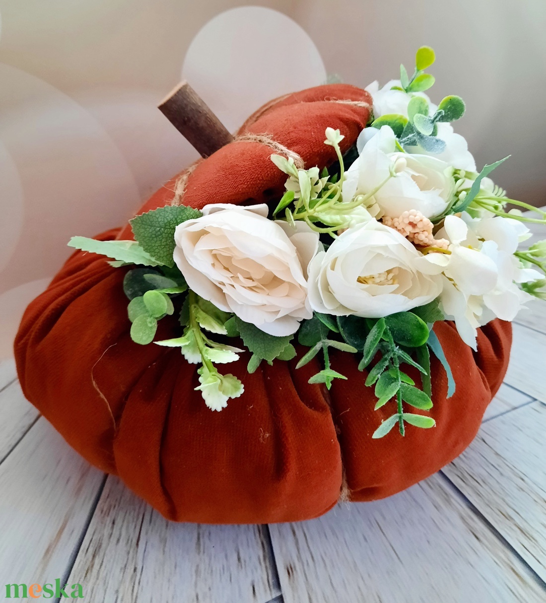 Textiltök virágokkal  - otthon & életmód - dekoráció - asztal és polc dekoráció - asztaldísz - Meska.hu Textiltök virágokkal  - otthon & életmód - dekoráció - asztal és polc dekoráció - asztaldísz - Meska.hu