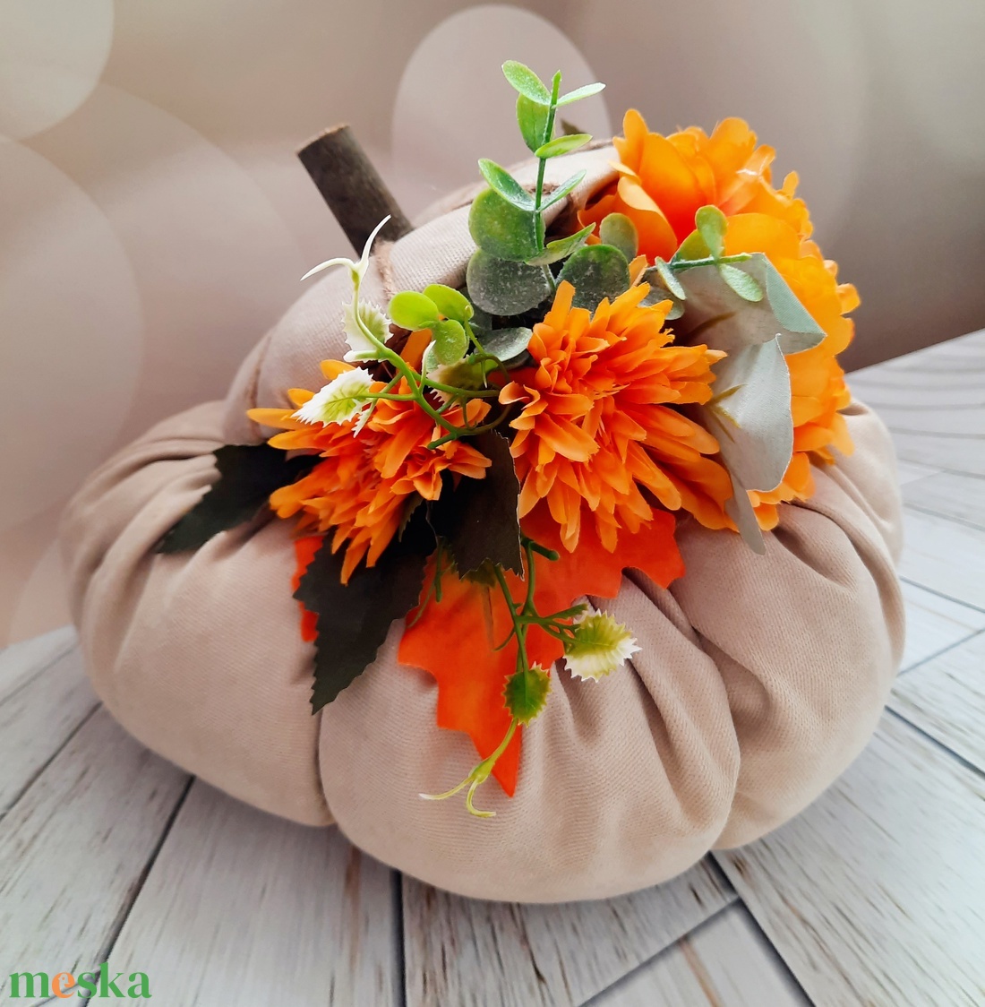 Textiltök virágokkal  - otthon & életmód - dekoráció - asztal és polc dekoráció - asztaldísz - Meska.hu Textiltök virágokkal  - otthon & életmód - dekoráció - asztal és polc dekoráció - asztaldísz - Meska.hu