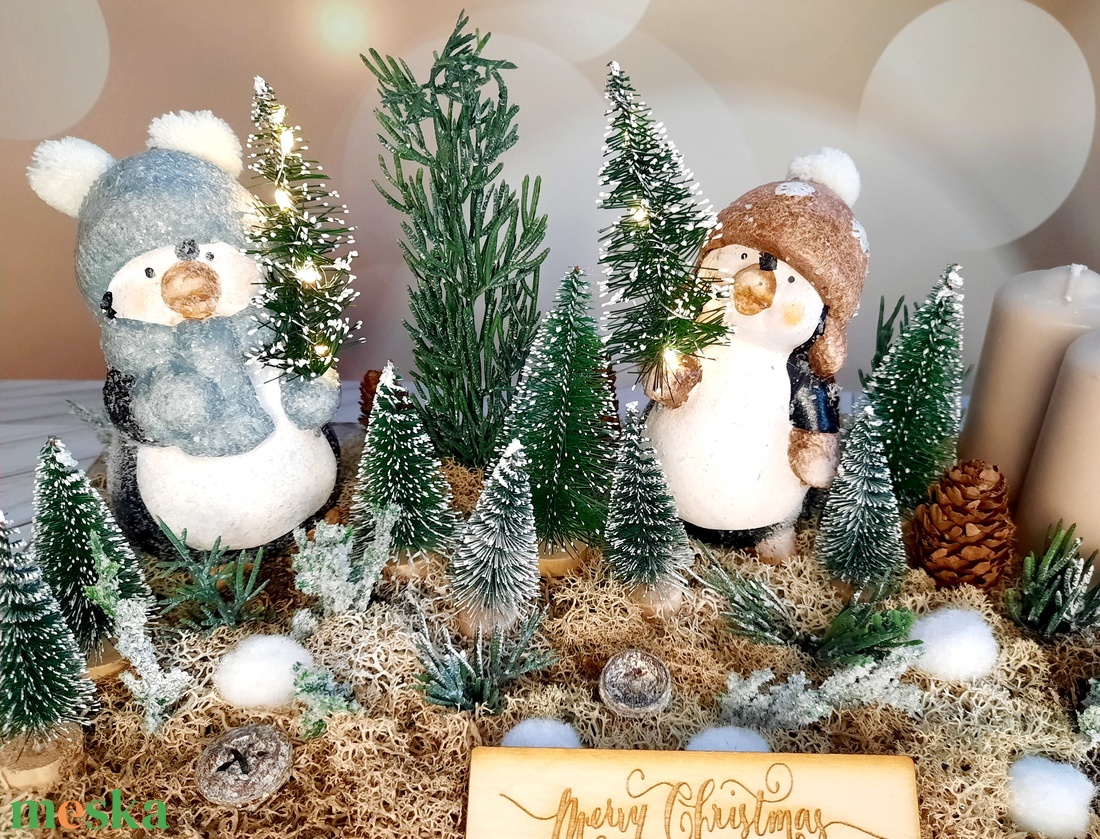 Sapis pingvinek adventi dekor - karácsony - adventi díszek - adventi asztaldísz - Meska.hu Sapis pingvinek adventi dekor - karácsony - adventi díszek - adventi asztaldísz - Meska.hu