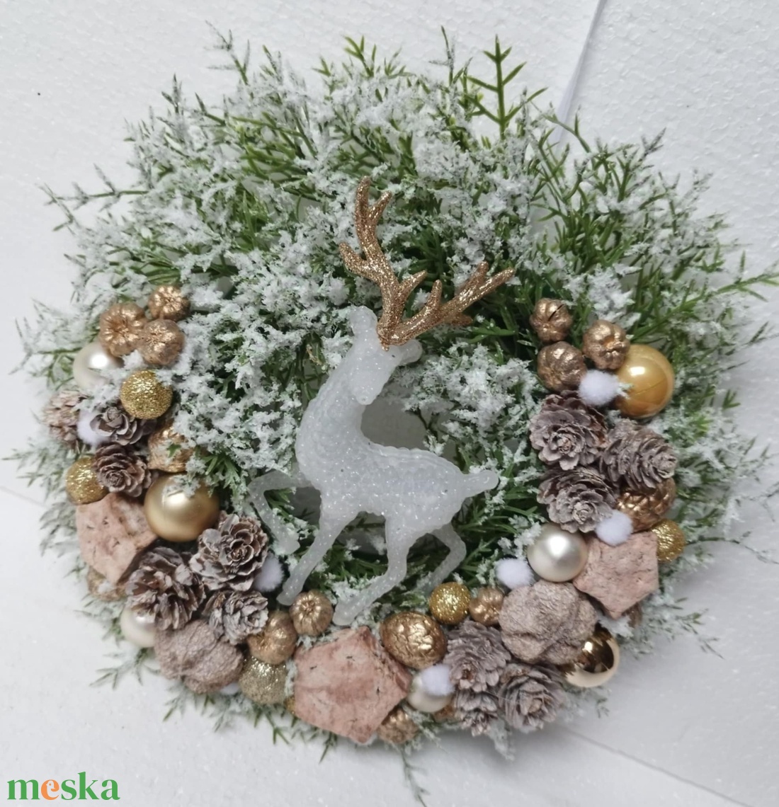 Szarvasos kopogtató - otthon & életmód - dekoráció - ajtó- és ablak dekoráció - ajtódísz & kopogtató - Meska.hu