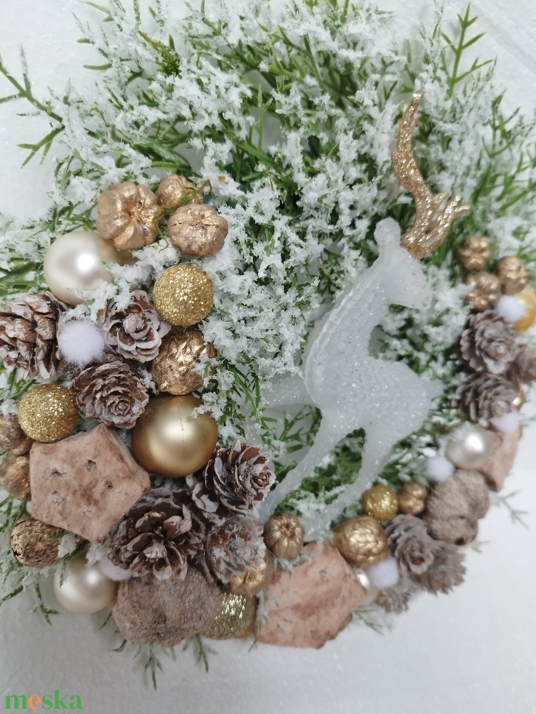 Szarvasos kopogtató - otthon & életmód - dekoráció - ajtó- és ablak dekoráció - ajtódísz & kopogtató - Meska.hu