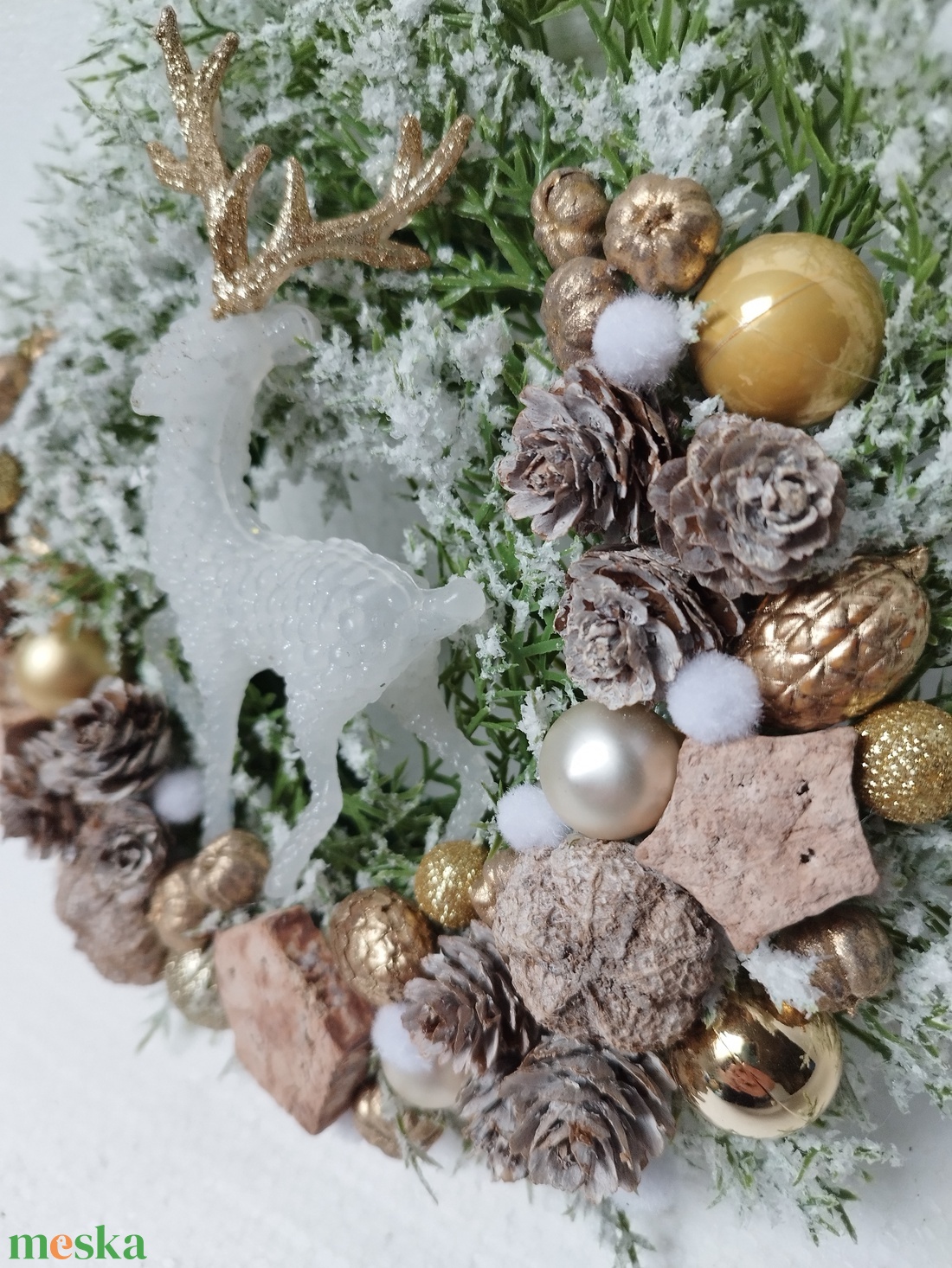 Szarvasos kopogtató - otthon & életmód - dekoráció - ajtó- és ablak dekoráció - ajtódísz & kopogtató - Meska.hu