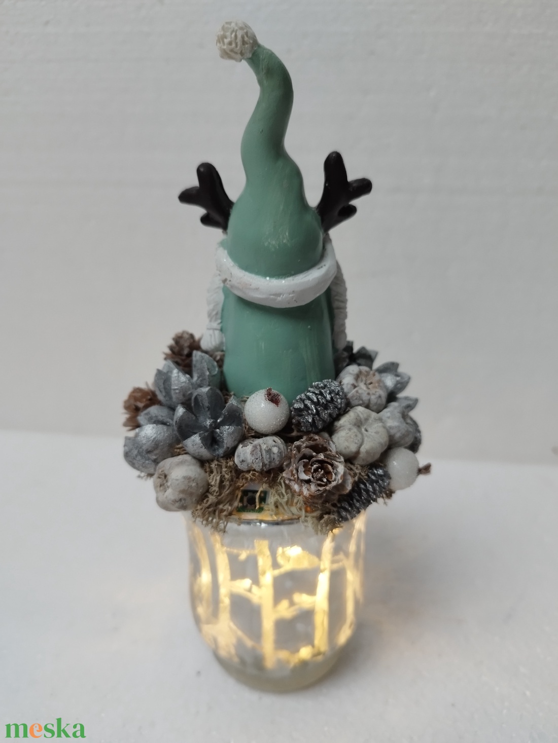 Manós karácsonyi dísz - karácsony - karácsonyi lakásdekoráció - karácsonyi lakásdíszek - Meska.hu