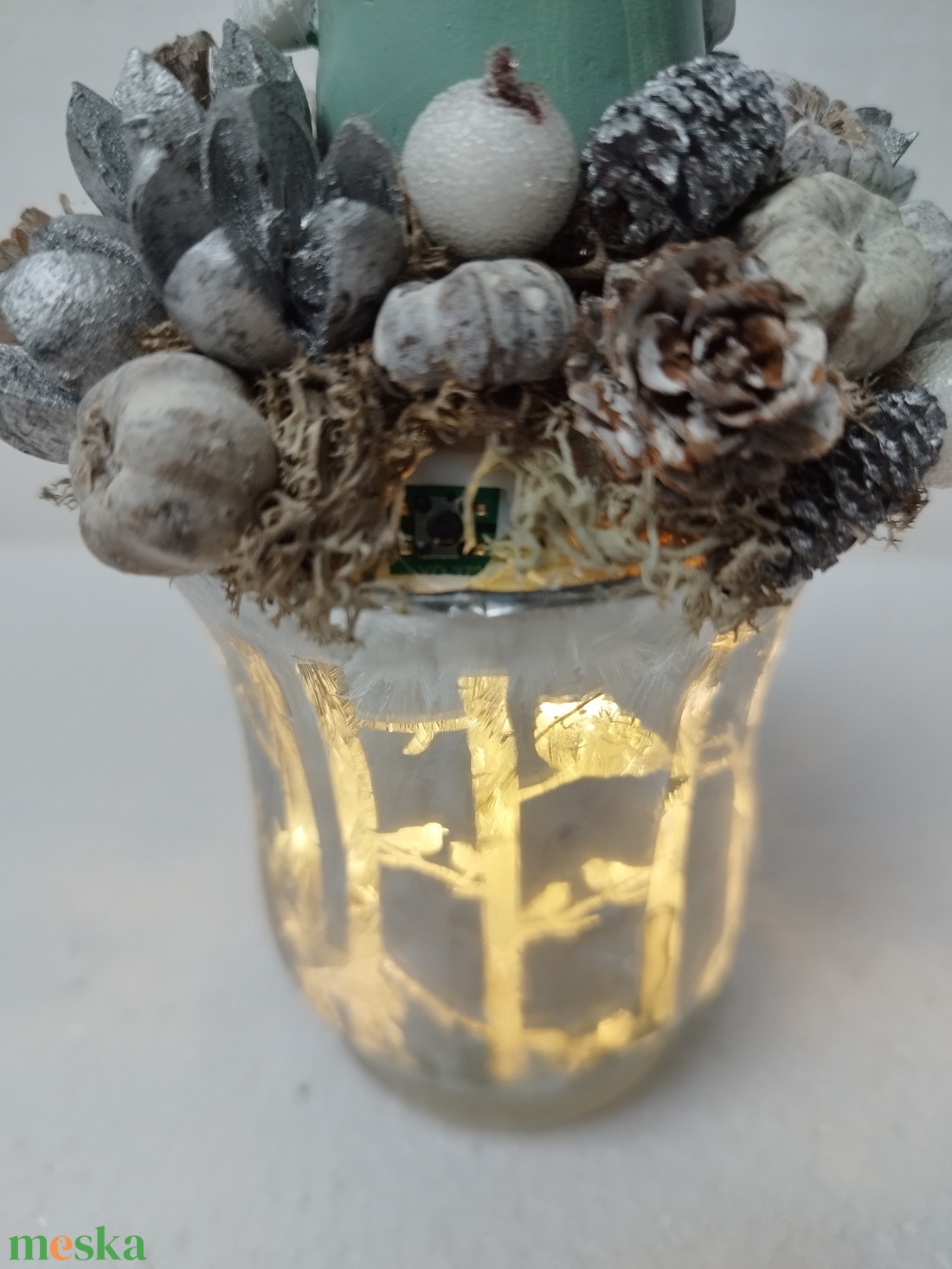 Manós karácsonyi dísz - karácsony - karácsonyi lakásdekoráció - karácsonyi lakásdíszek - Meska.hu