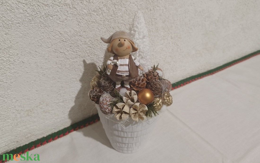 Manós asztaldísz  - karácsony - karácsonyi lakásdekoráció - karácsonyi lakásdíszek - Meska.hu