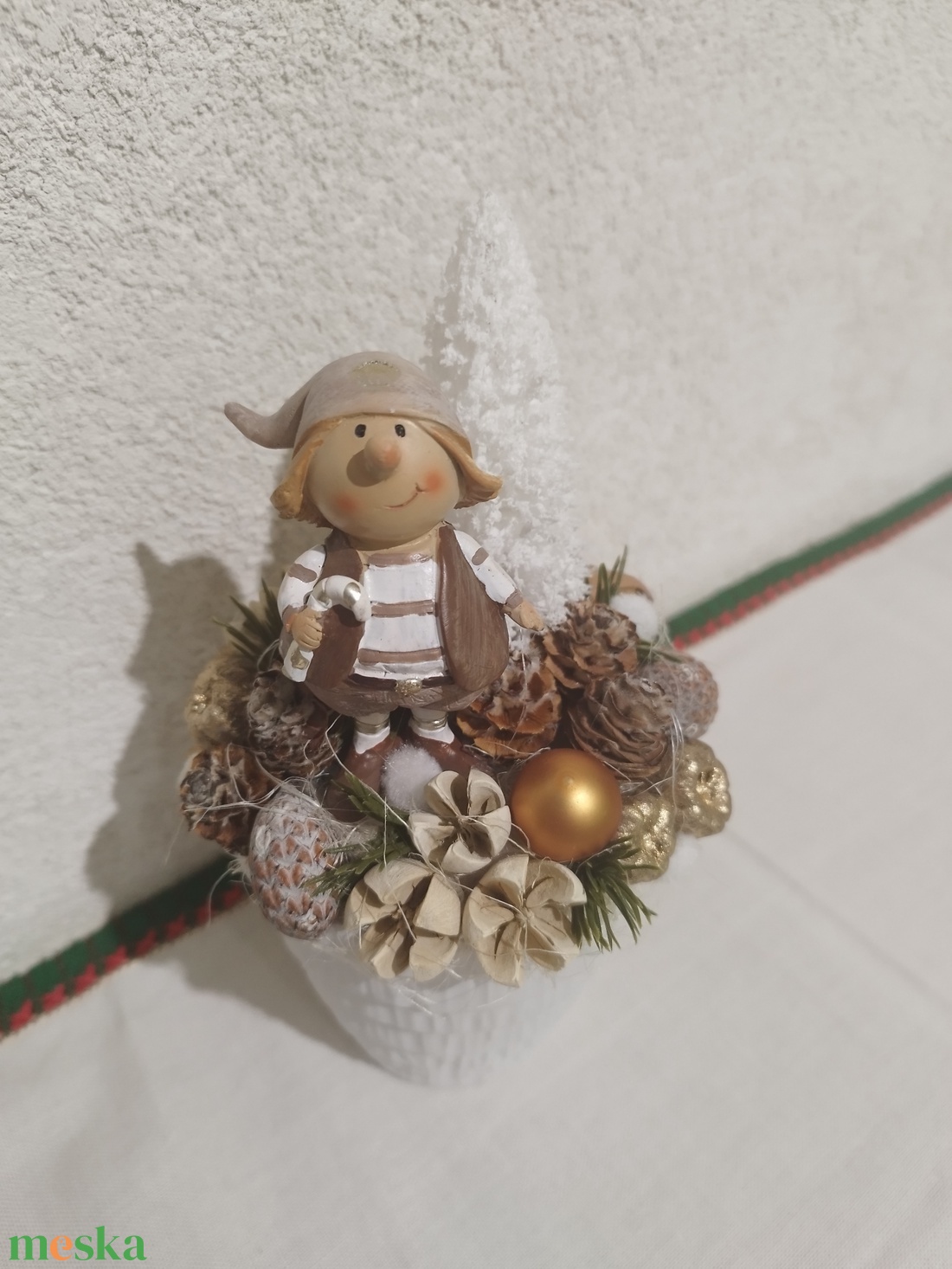 Manós asztaldísz  - karácsony - karácsonyi lakásdekoráció - karácsonyi lakásdíszek - Meska.hu