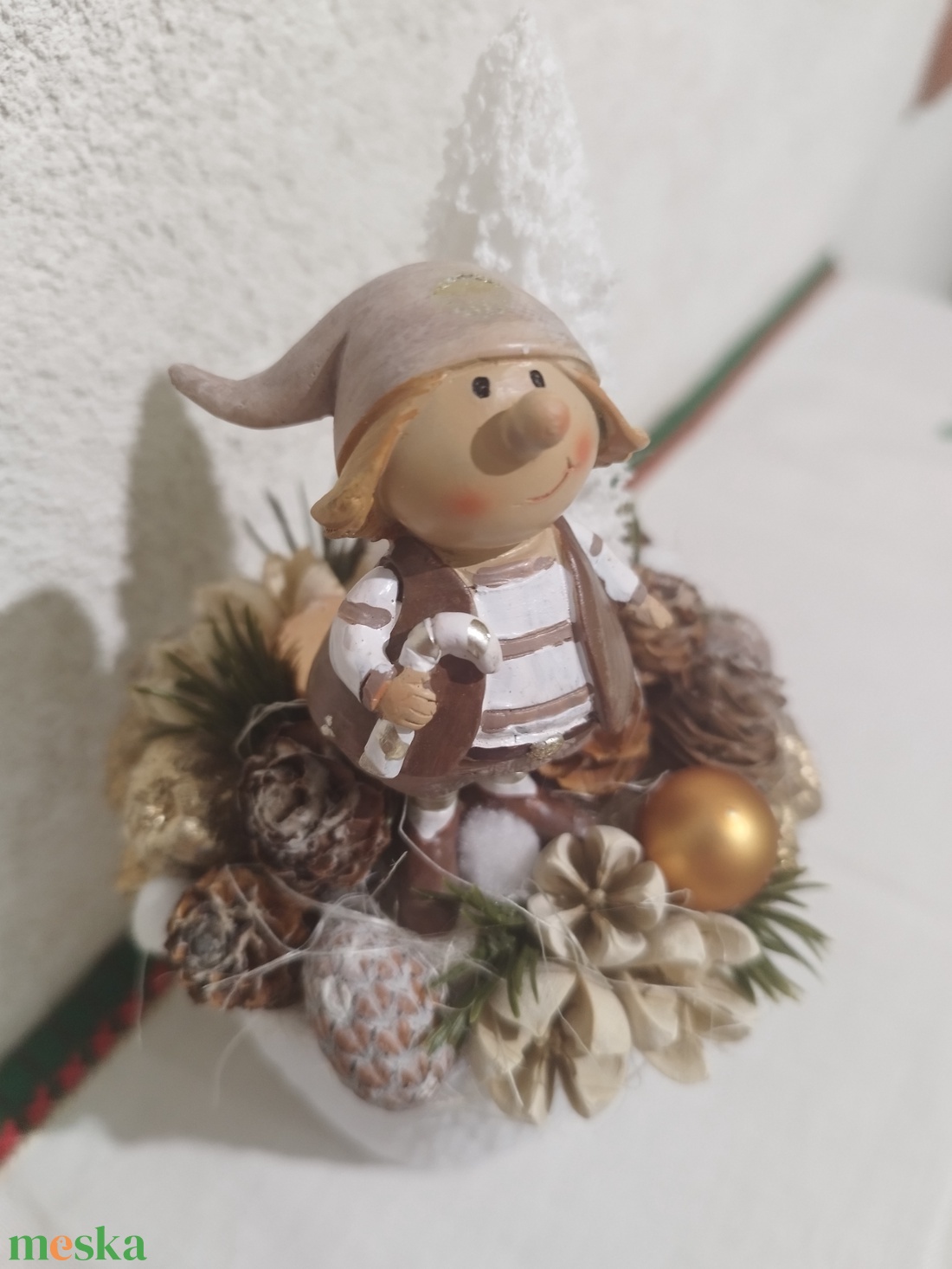 Manós asztaldísz  - karácsony - karácsonyi lakásdekoráció - karácsonyi lakásdíszek - Meska.hu