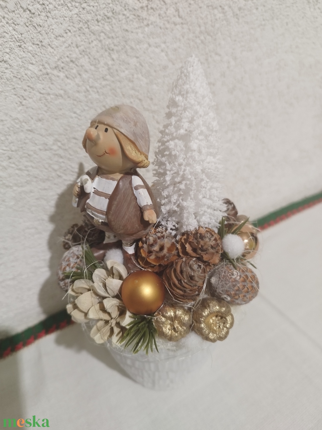 Manós asztaldísz  - karácsony - karácsonyi lakásdekoráció - karácsonyi lakásdíszek - Meska.hu