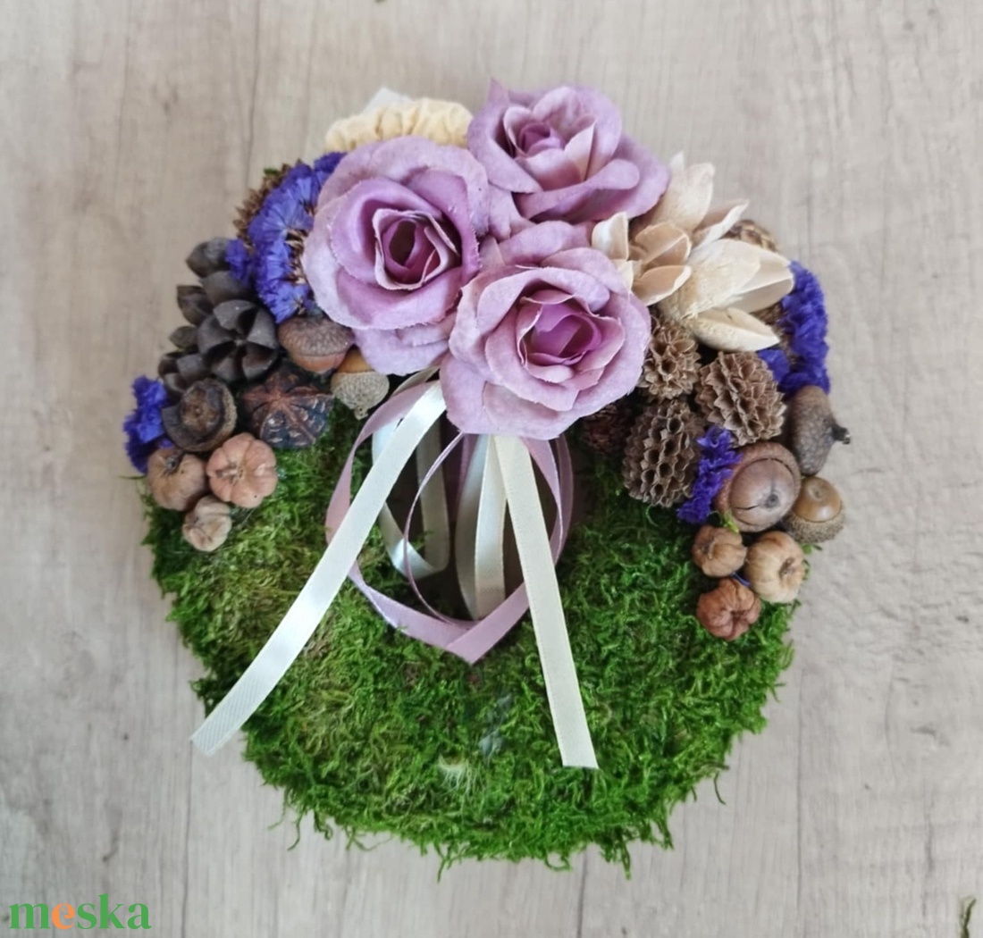 Moha koszorú 15cm (Sírdísz, kegyeleti dísz) - otthon & életmód - vallás - temetkezési tárgy - sírkoszorú, kegyeleti koszorú - Meska.hu