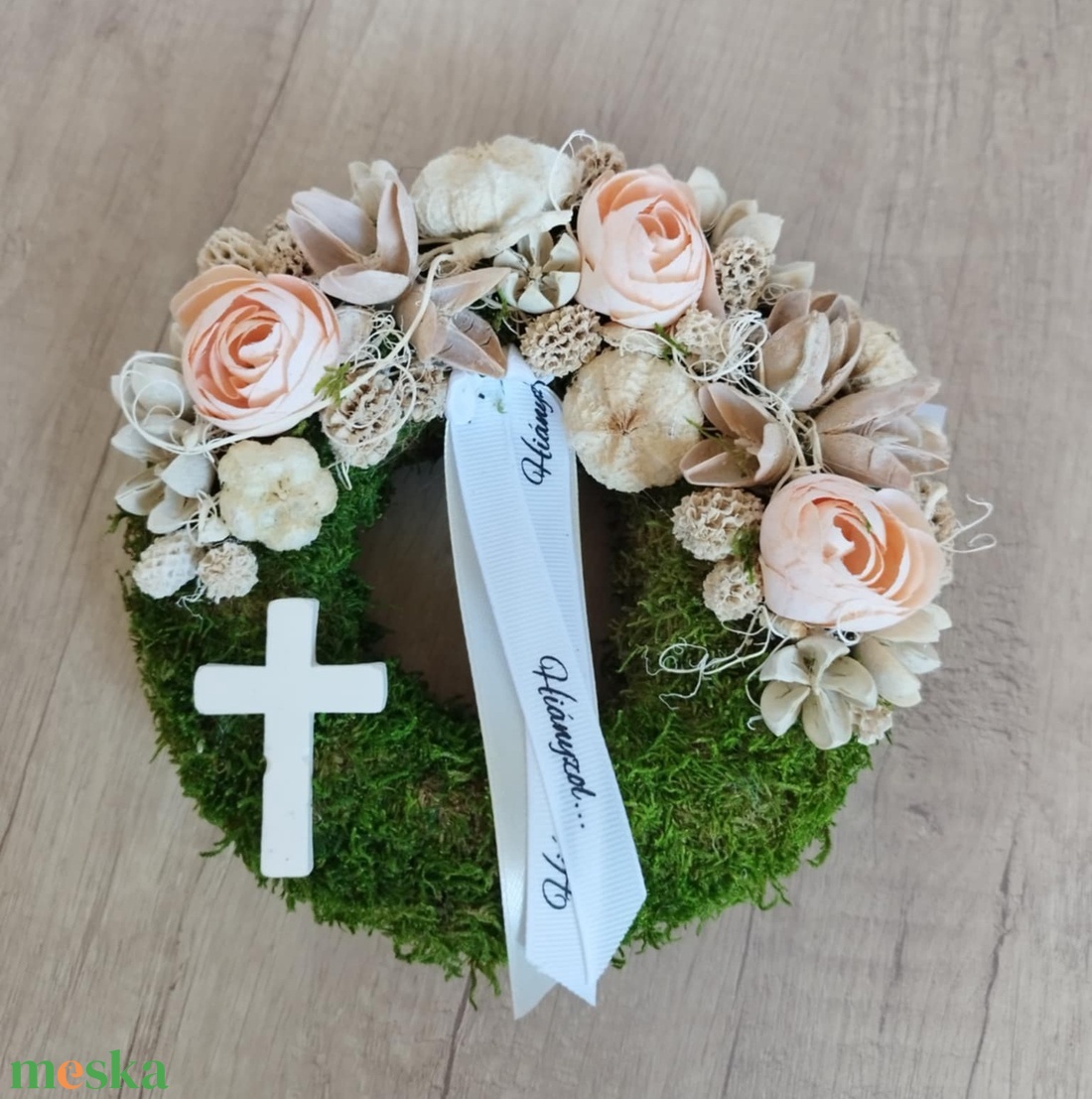 Moha koszorú 15cm (Sírdísz, kegyeleti dísz) - otthon & életmód - vallás - temetkezési tárgy - Meska.hu Moha koszorú 15cm (Sírdísz, kegyeleti dísz) - otthon & életmód - vallás - temetkezési tárgy - Meska.hu