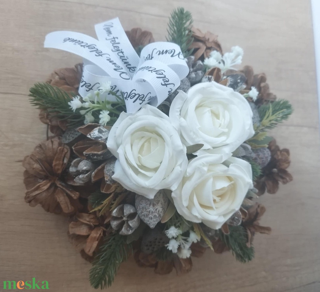 Toboz koszorú 20cm (Sírdísz, kegyeleti dísz) - otthon & életmód - vallás - temetkezési tárgy - Meska.hu Toboz koszorú 20cm (Sírdísz, kegyeleti dísz) - otthon & életmód - vallás - temetkezési tárgy - Meska.hu