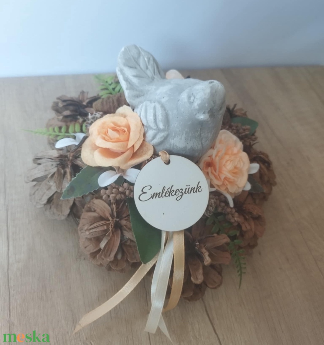 Toboz koszorú madárral 20cm (Sírdísz, kegyeleti dísz) - otthon & életmód - vallás - temetkezési tárgy - Meska.hu Toboz koszorú madárral 20cm (Sírdísz, kegyeleti dísz) - otthon & életmód - vallás - temetkezési tárgy - Meska.hu