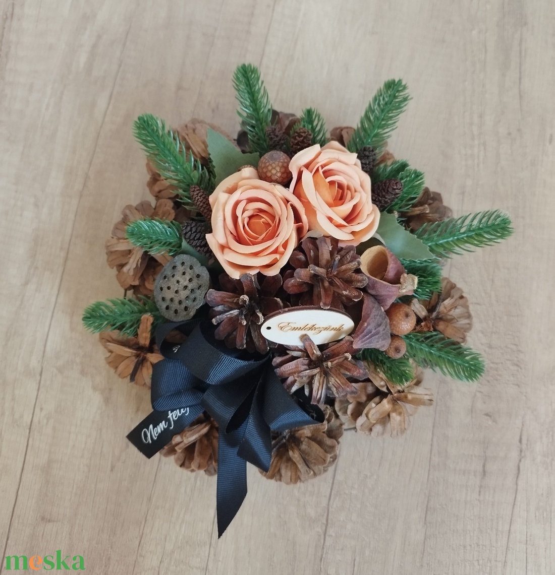 Toboz koszorú 20cm - otthon & életmód - vallás - temetkezési tárgy - Meska.hu Toboz koszorú 20cm - otthon & életmód - vallás - temetkezési tárgy - Meska.hu
