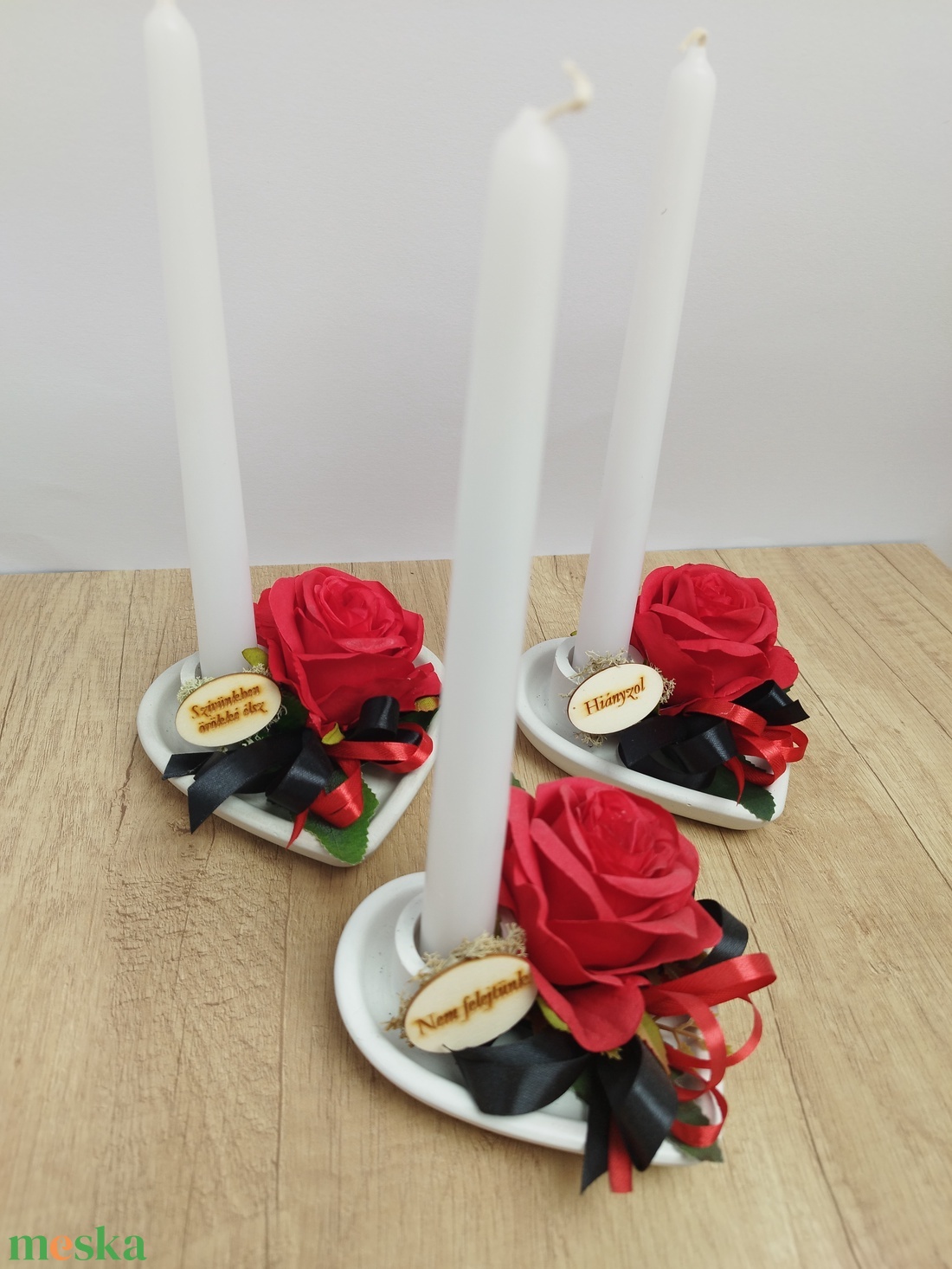 Gipsz szív gyetyával (Kegyeleti dísz, sírdísz) - otthon & életmód - vallás - temetkezési tárgy - temetői gyertyák, mécsesek - Meska.hu Gipsz szív gyetyával (Kegyeleti dísz, sírdísz) - otthon & életmód - vallás - temetkezési tárgy - temetői gyertyák, mécsesek - Meska.hu