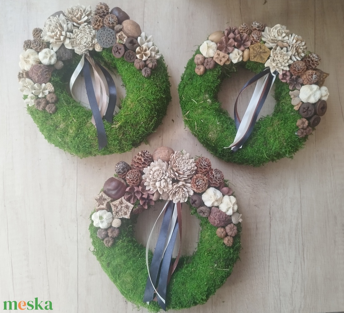 Moha koszorú 20cm (Sírdísz, kegyeleti dísz) - otthon & életmód - vallás - temetkezési tárgy - sírkoszorú, kegyeleti koszorú - Meska.hu