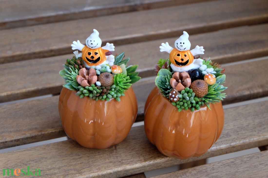 Őszi tökös asztaldísz halloween asztaldísz -  - Meska.hu