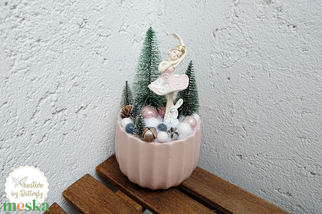 Karácsonyi mini asztaldísz - karácsony - karácsonyi lakásdekoráció - karácsonyi lakásdíszek - Meska.hu