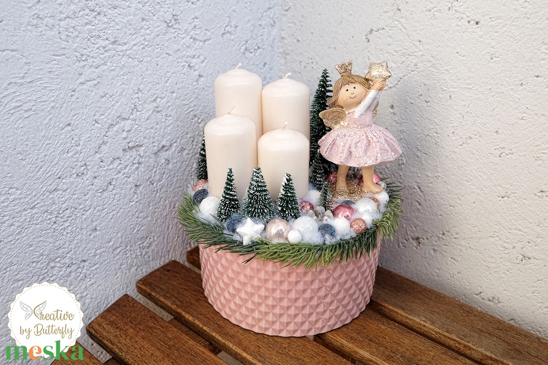 Adventi asztaldísz karácsonyi asztaldísz - karácsony - adventi díszek - adventi asztaldísz - Meska.hu