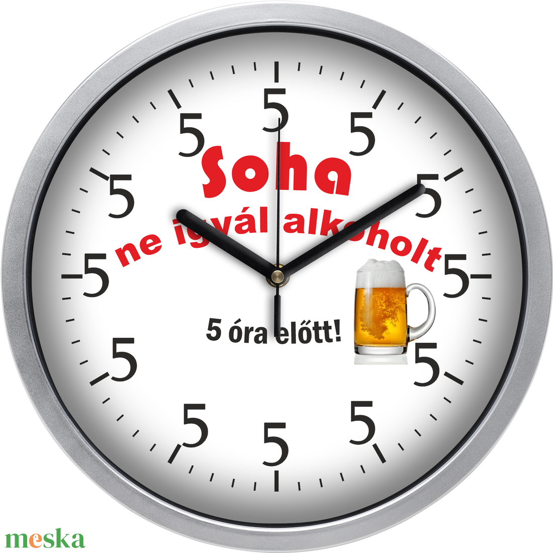 Alkoholos falióra, 30 cm - otthon & életmód - dekoráció - fali és függő dekoráció - falióra & óra - Meska.hu