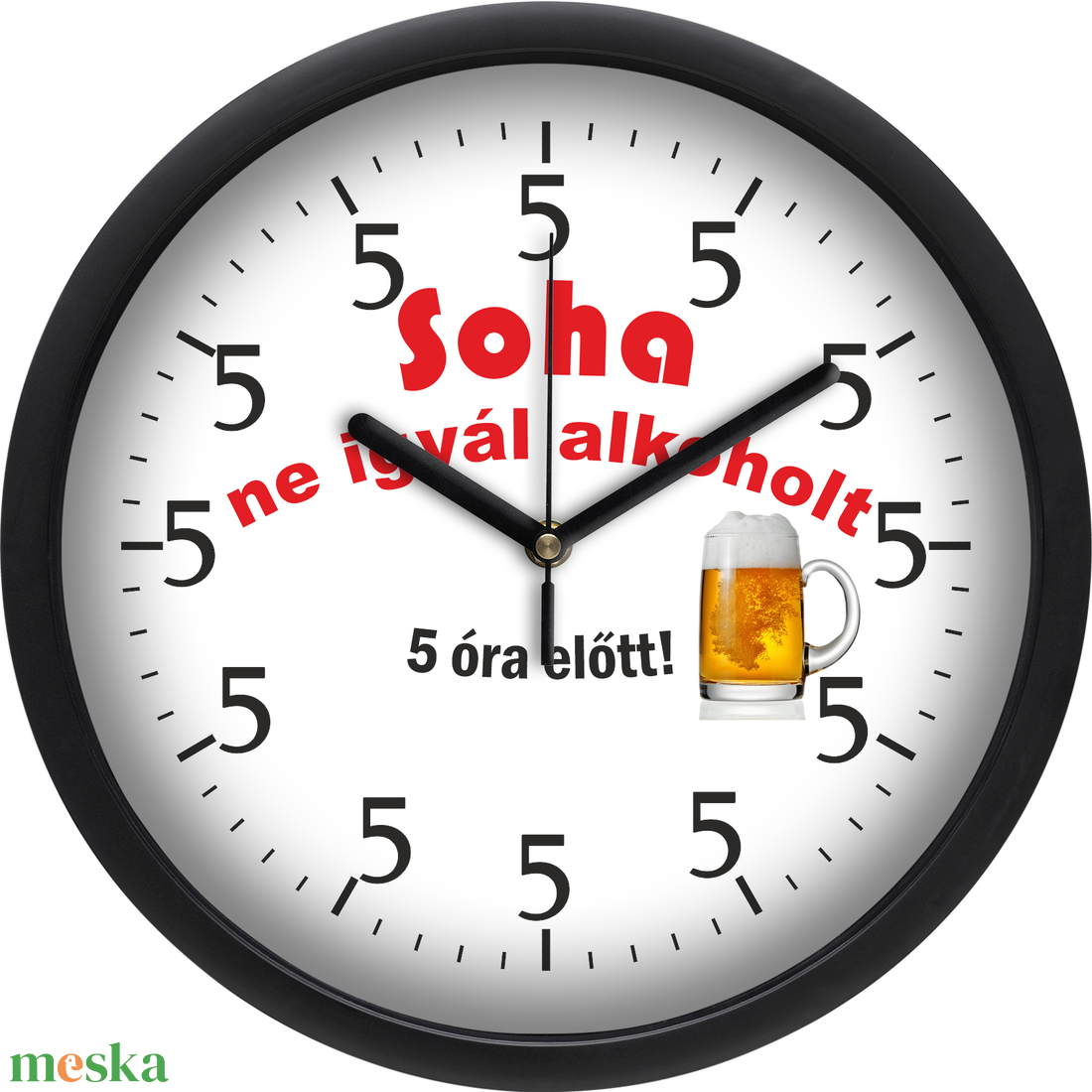 Alkoholos falióra, 30 cm - otthon & életmód - dekoráció - fali és függő dekoráció - falióra & óra - Meska.hu