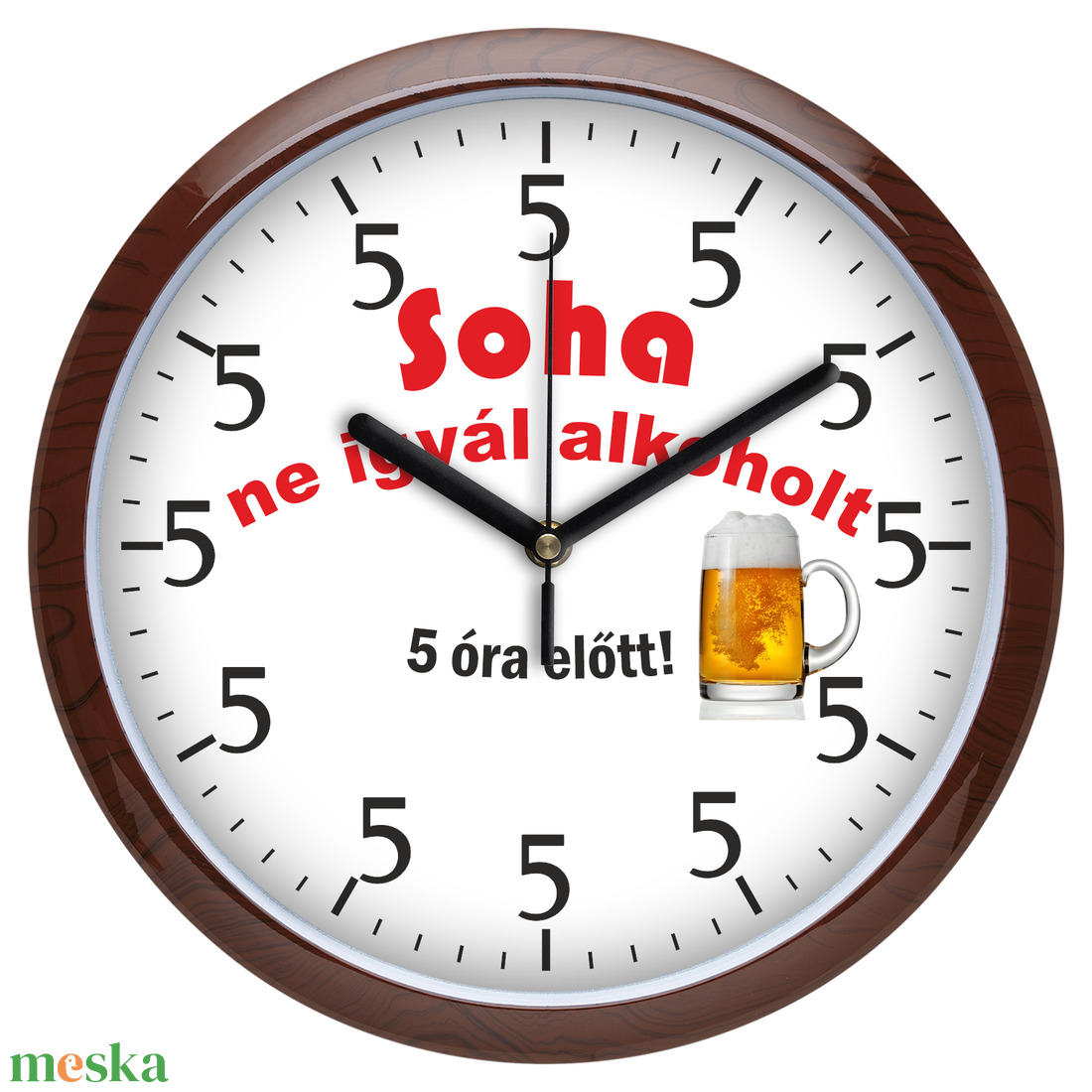Alkoholos falióra, 30 cm - otthon & életmód - dekoráció - fali és függő dekoráció - falióra & óra - Meska.hu