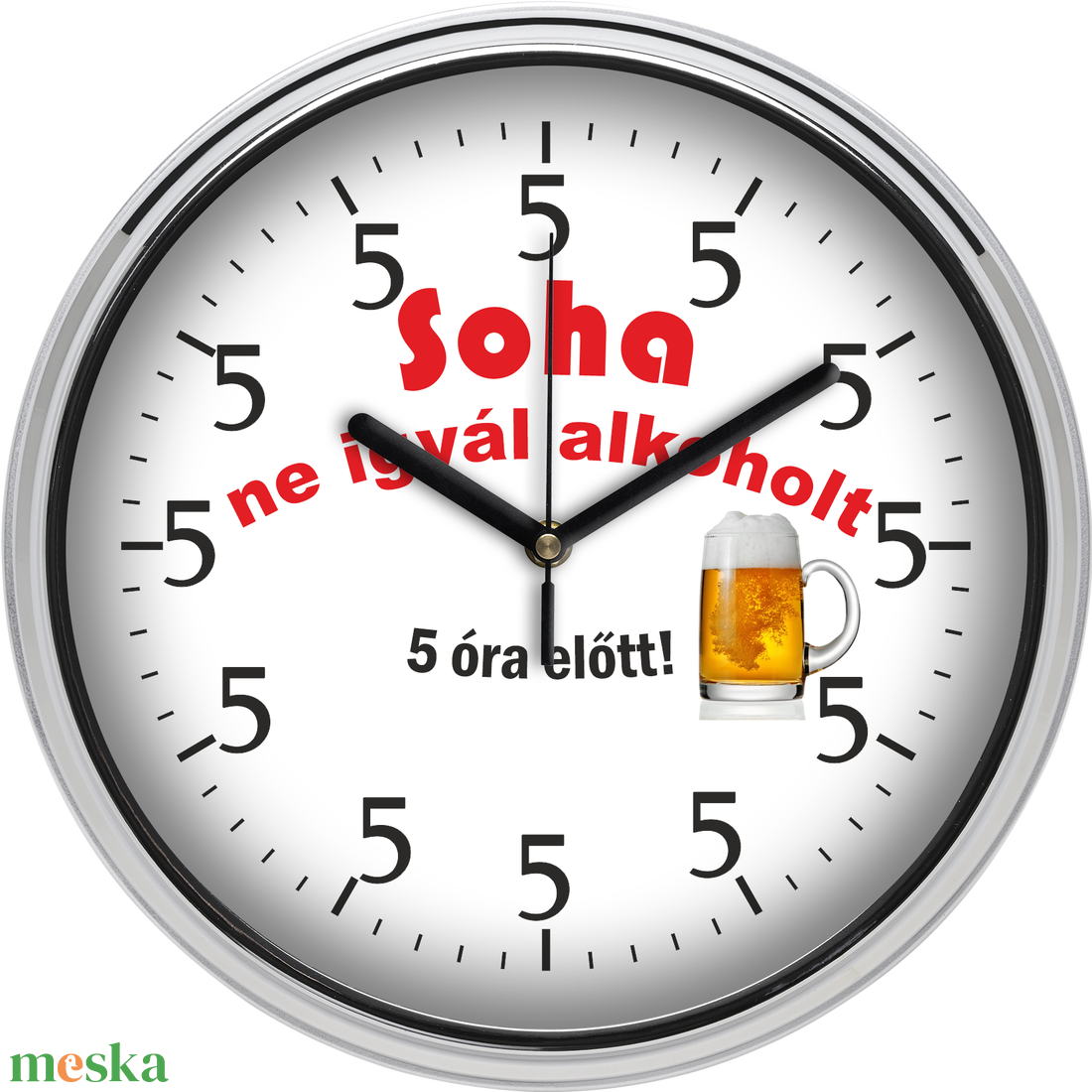 Alkoholos falióra, 30 cm - otthon & életmód - dekoráció - fali és függő dekoráció - falióra & óra - Meska.hu