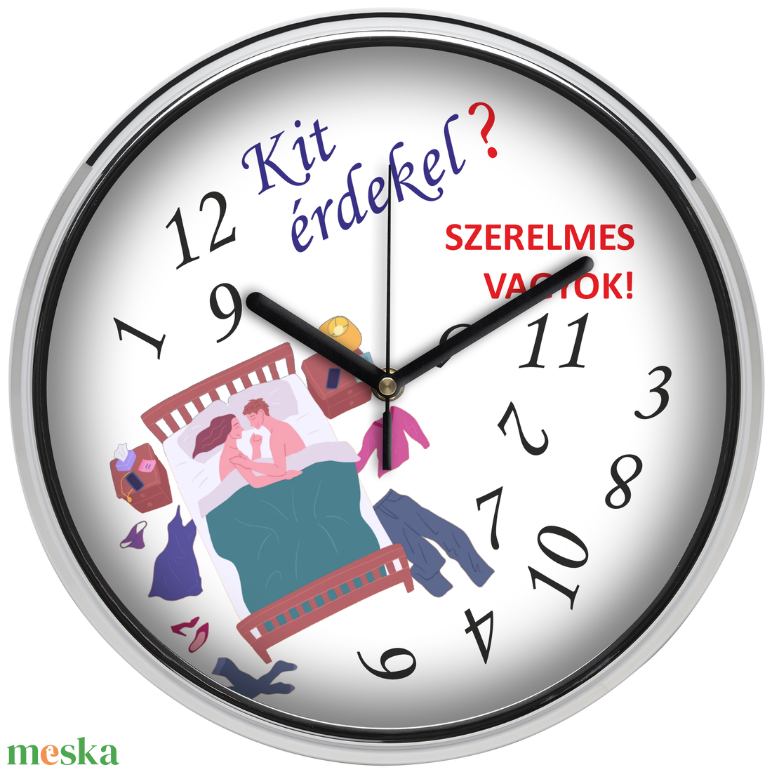Falióra szerelmeseknek, 30 cm - otthon & életmód - dekoráció - fali és függő dekoráció - falióra & óra - Meska.hu