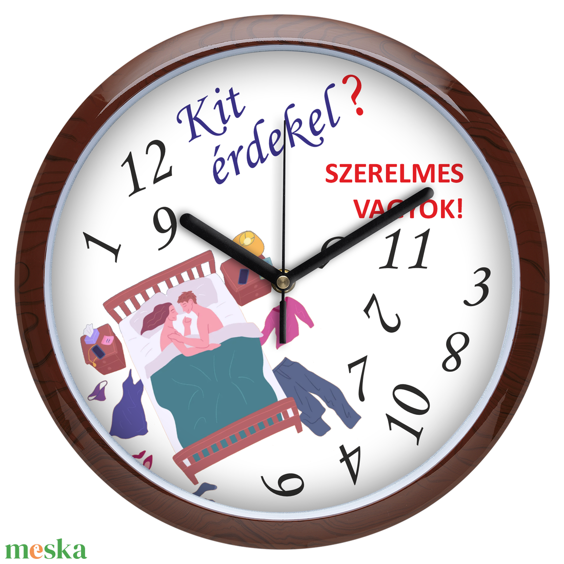 Falióra szerelmeseknek, 30 cm - otthon & életmód - dekoráció - fali és függő dekoráció - falióra & óra - Meska.hu