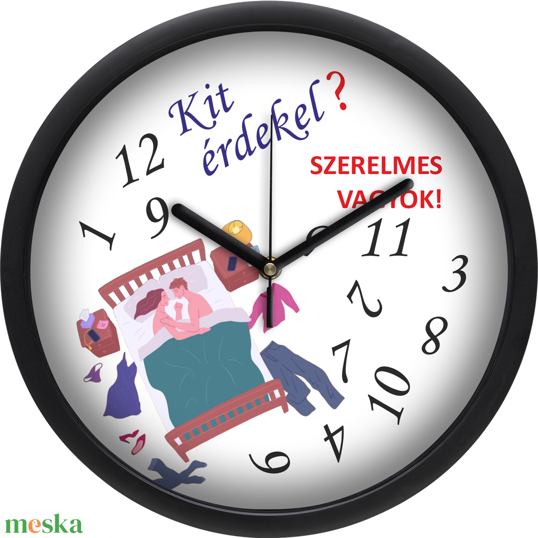 Falióra szerelmeseknek, 30 cm - otthon & életmód - dekoráció - fali és függő dekoráció - falióra & óra - Meska.hu